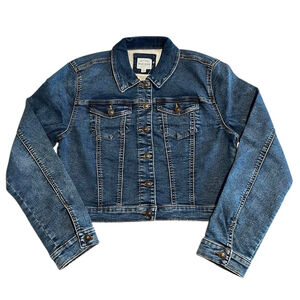 Wax Jean Jacket Womens Small Blue Denim Trucker